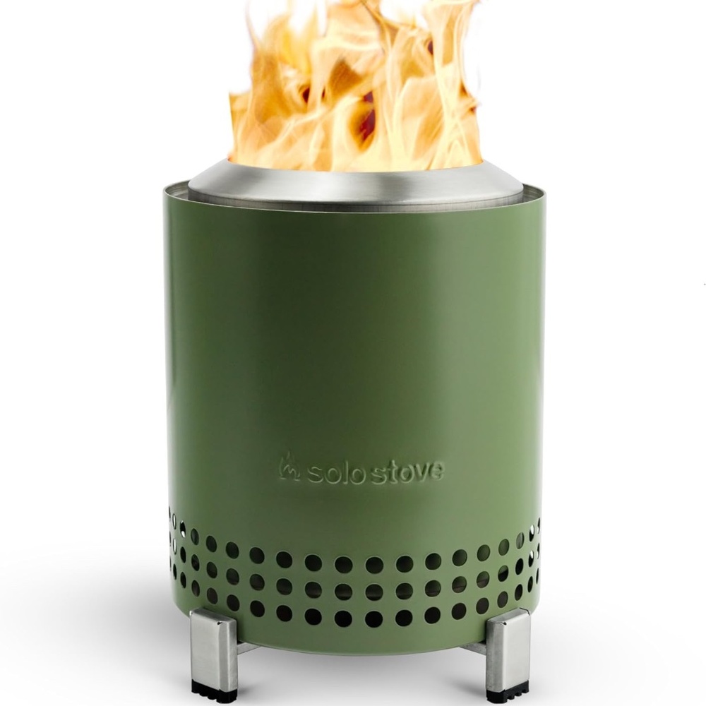 Solo Stove Mesa Stainless Steel Tabletop Fire Pit - Deep Olive